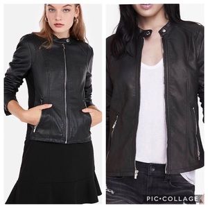 Express faux leather jacket sz small